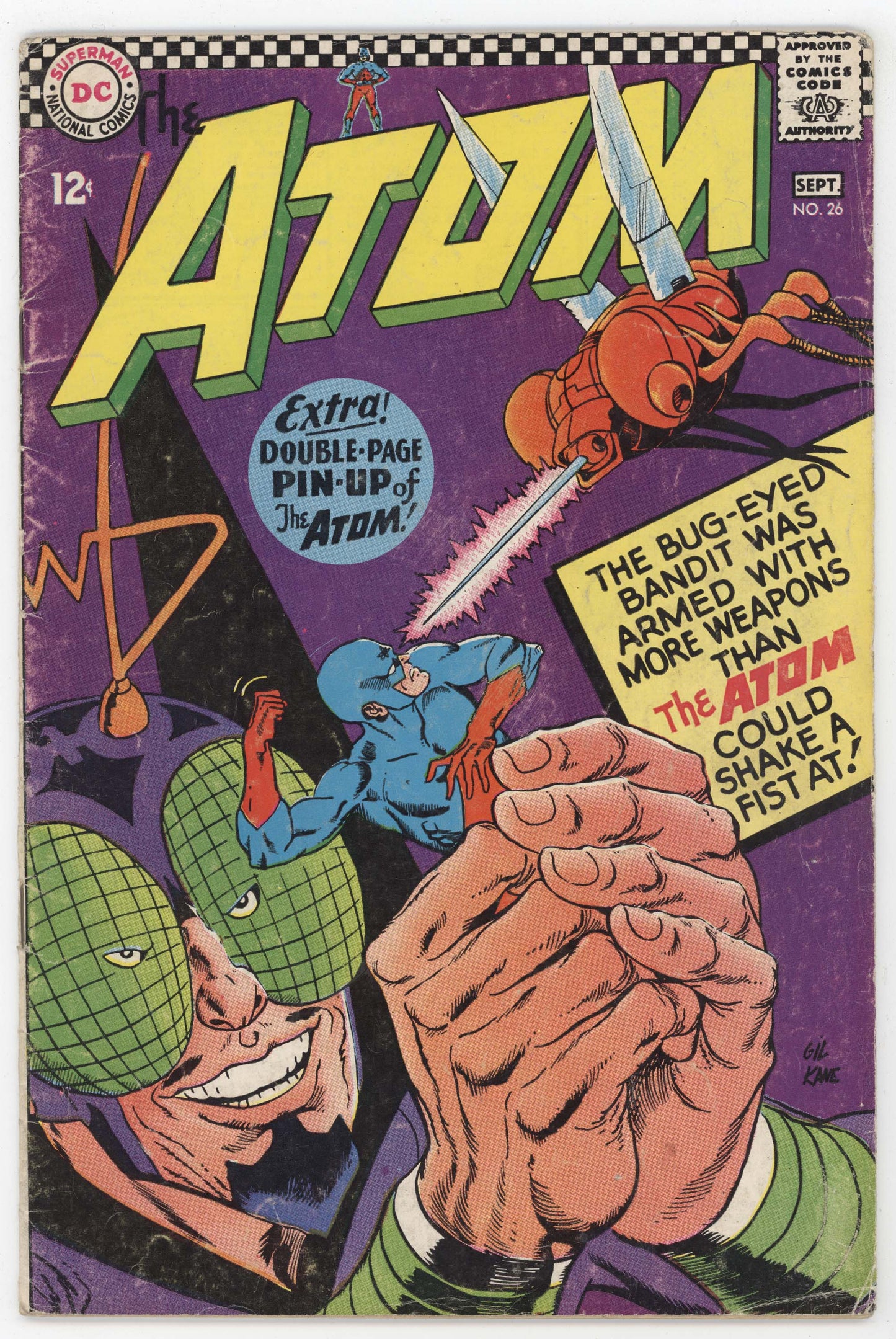 Atom 26 DC 1966 VG Gil Kane Gardner Fox Bugged Eyed Bandit