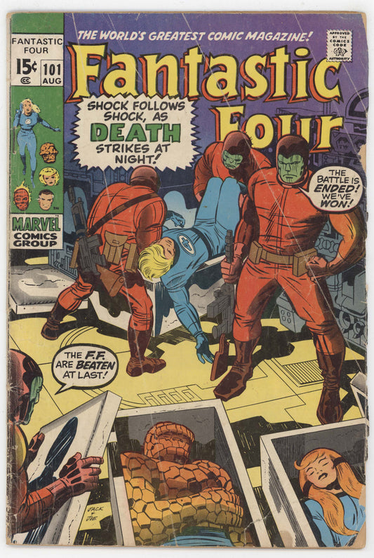 Fantastic Four 101 Marvel 1970 VG Stan Lee Jack Kirby