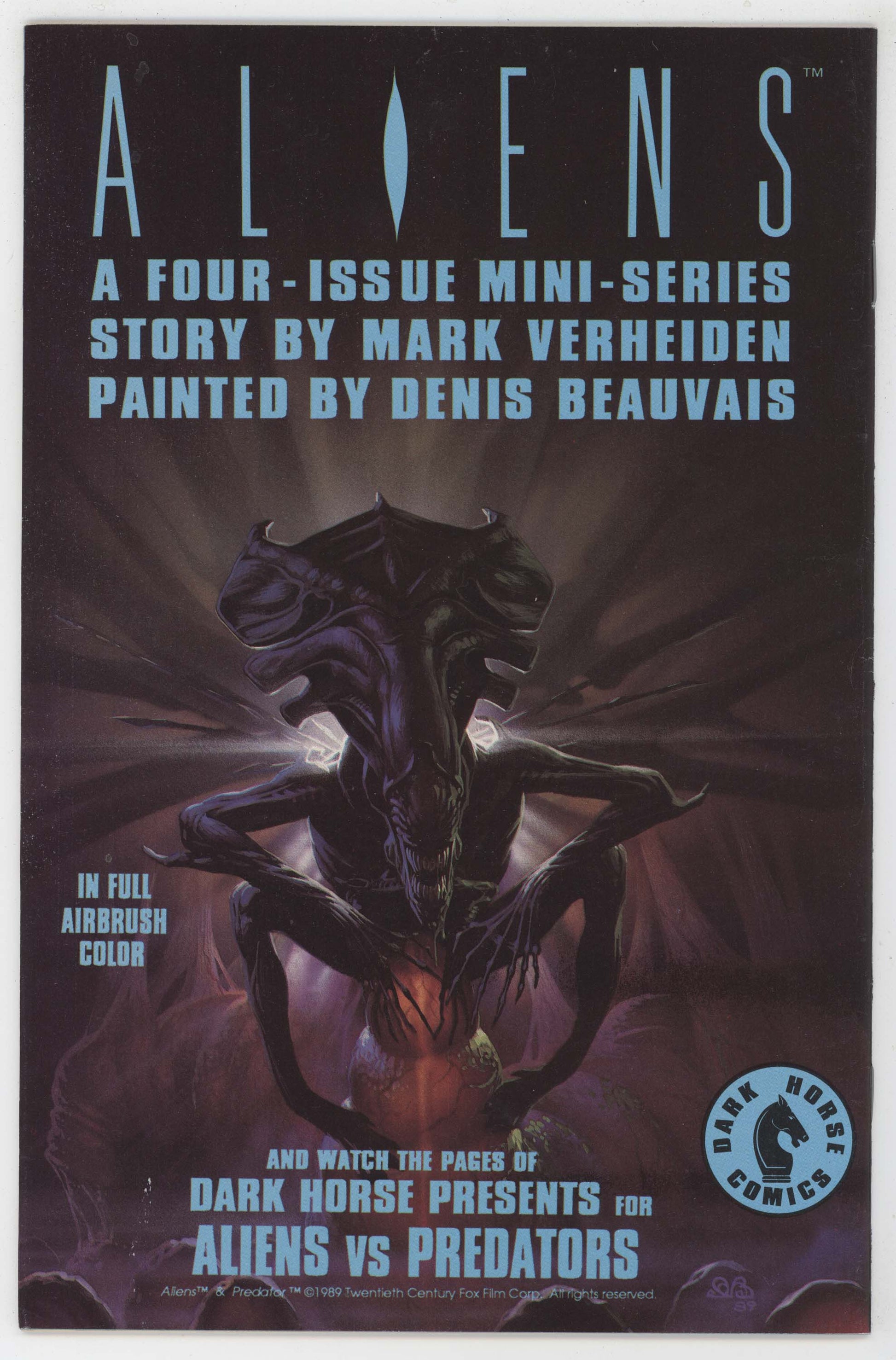 Predator 3 Dark Horse 1989 NM Movie Mark Verheiden Chris Warner - Golden Apple Comics