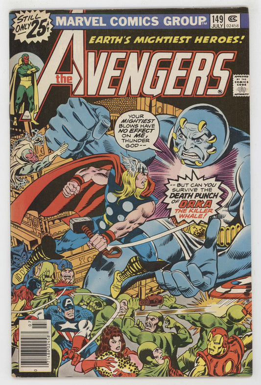 Avengers 149 Marvel 1976 VG FN Iron Man Thor Captain America George Perez - Golden Apple Comics