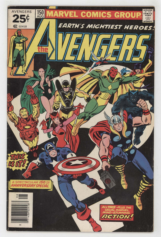 Avengers 150 Marvel 1976 FN Iron Man Thor Captain America George Perez - Golden Apple Comics