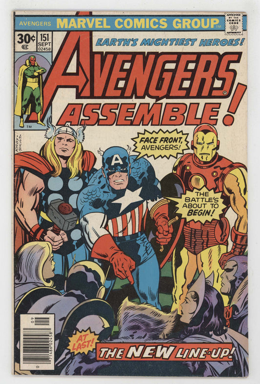 Avengers 151 Marvel 1976 FN Iron Man Thor Captain America Jack Kirby - Golden Apple Comics