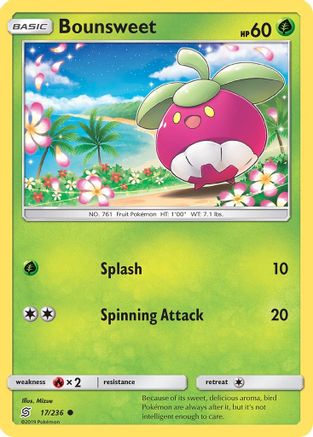 Bounsweet 017/236 - SM  Unified Minds Reverse Holofoil