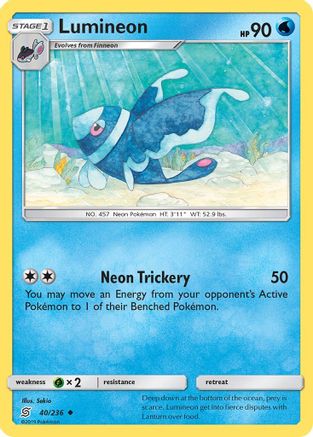 Lumineon 040/236 - SM  Unified Minds Reverse Holofoil