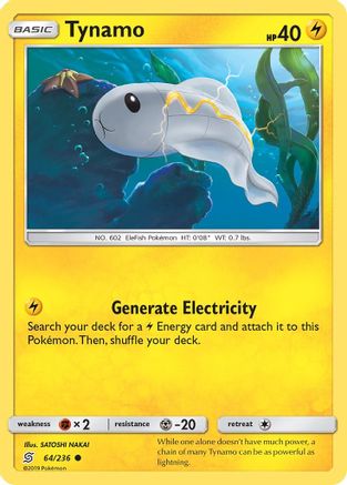 Tynamo 064/236 - SM  Unified Minds Reverse Holofoil - Golden Apple Comics