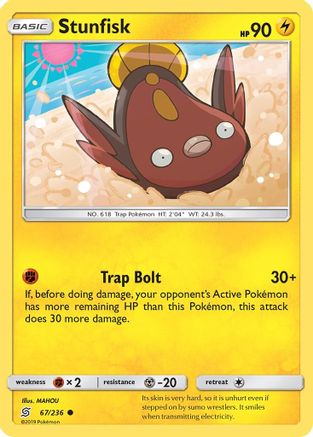Stunfisk 067/236 - SM  Unified Minds Reverse Holofoil
