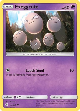 Exeggcute 073/236 - SM  Unified Minds Reverse Holofoil