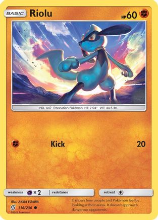 Riolu 116/236 - SM  Unified Minds