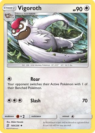 Vigoroth 169/236 - SM  Unified Minds Reverse Holofoil