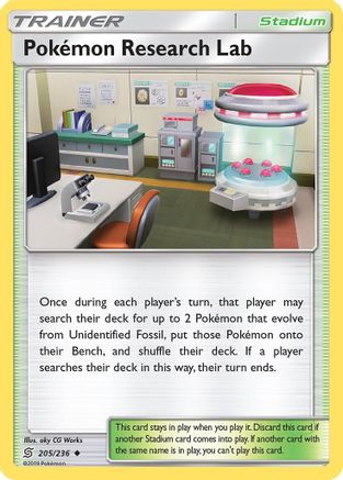 Pokemon Research Lab 205/236 - SM  Unified Minds Reverse Holofoil