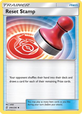 Reset Stamp 206/236 - SM  Unified Minds Reverse Holofoil