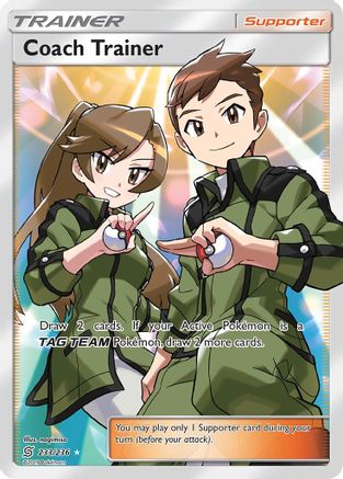 Coach Trainer (Full Art) 233/236 - SM  Unified Minds Holofoil