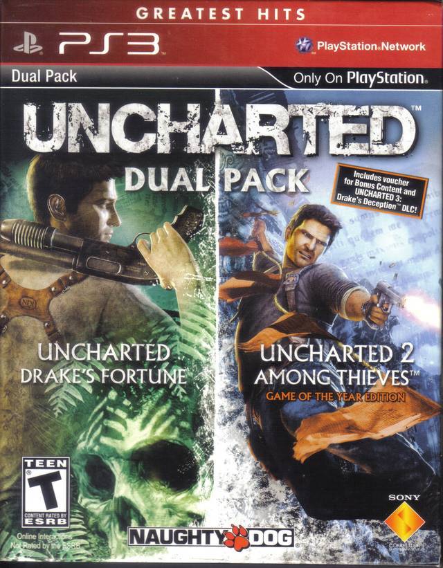 Uncharted & Uncharted 2 Dual Pack (Greatest Hits) (Playstation 3)