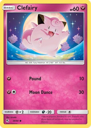 Clefairy 039/68 - Hidden Fates