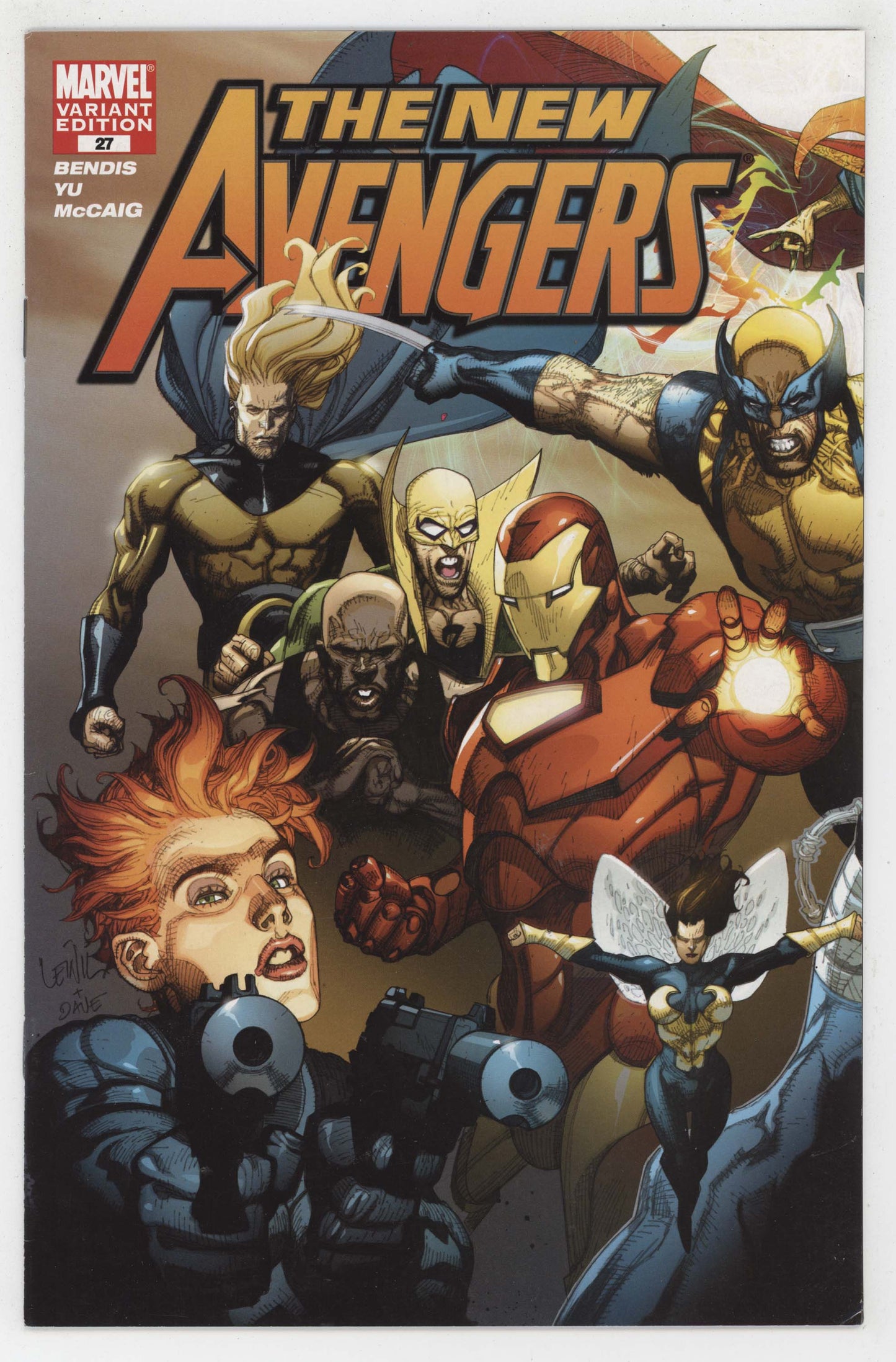 New Avengers 27 C Marvel 2007 VF NM 1:100 Leinil Yu Connecting Variant - Golden Apple Comics