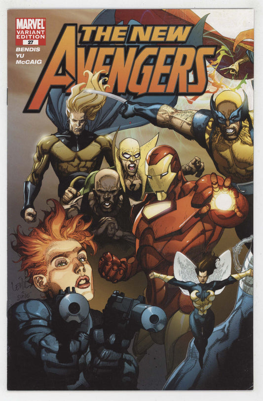 New Avengers 27 C Marvel 2007 VF NM 1:100 Leinil Yu Connecting Variant - Golden Apple Comics