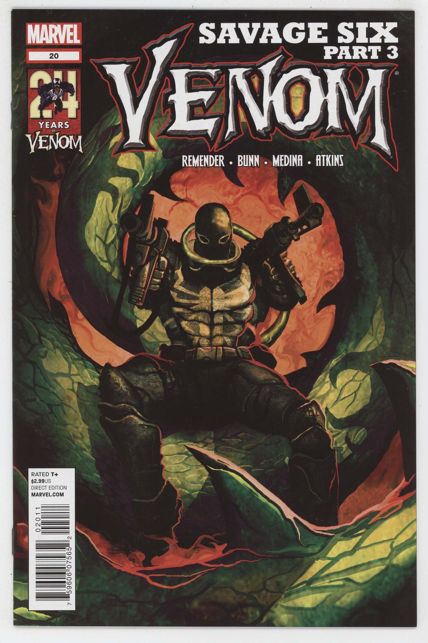 Venom 20 Marvel 2012 NM Michael Del Mundo Rick Remender Toxin