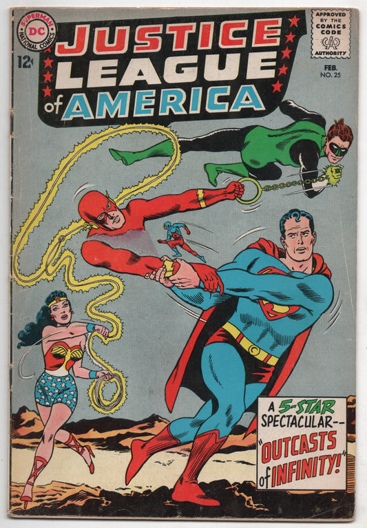 Justice League Of America 25 DC 1964 FN Green Lantern Superman Flash Wonder Woman