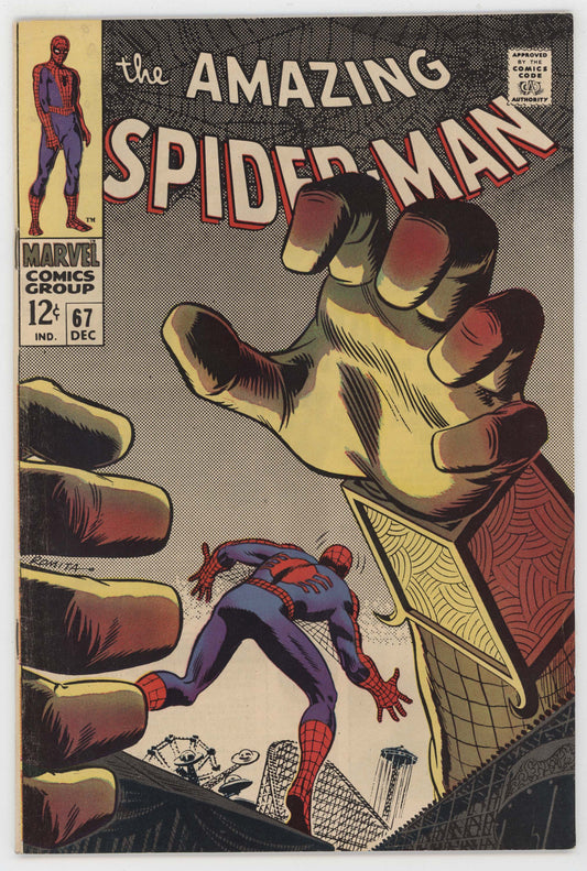 Amazing Spider-Man 67 Marvel 1968 FN Mysterio 1st Randy Robertson Stan Lee