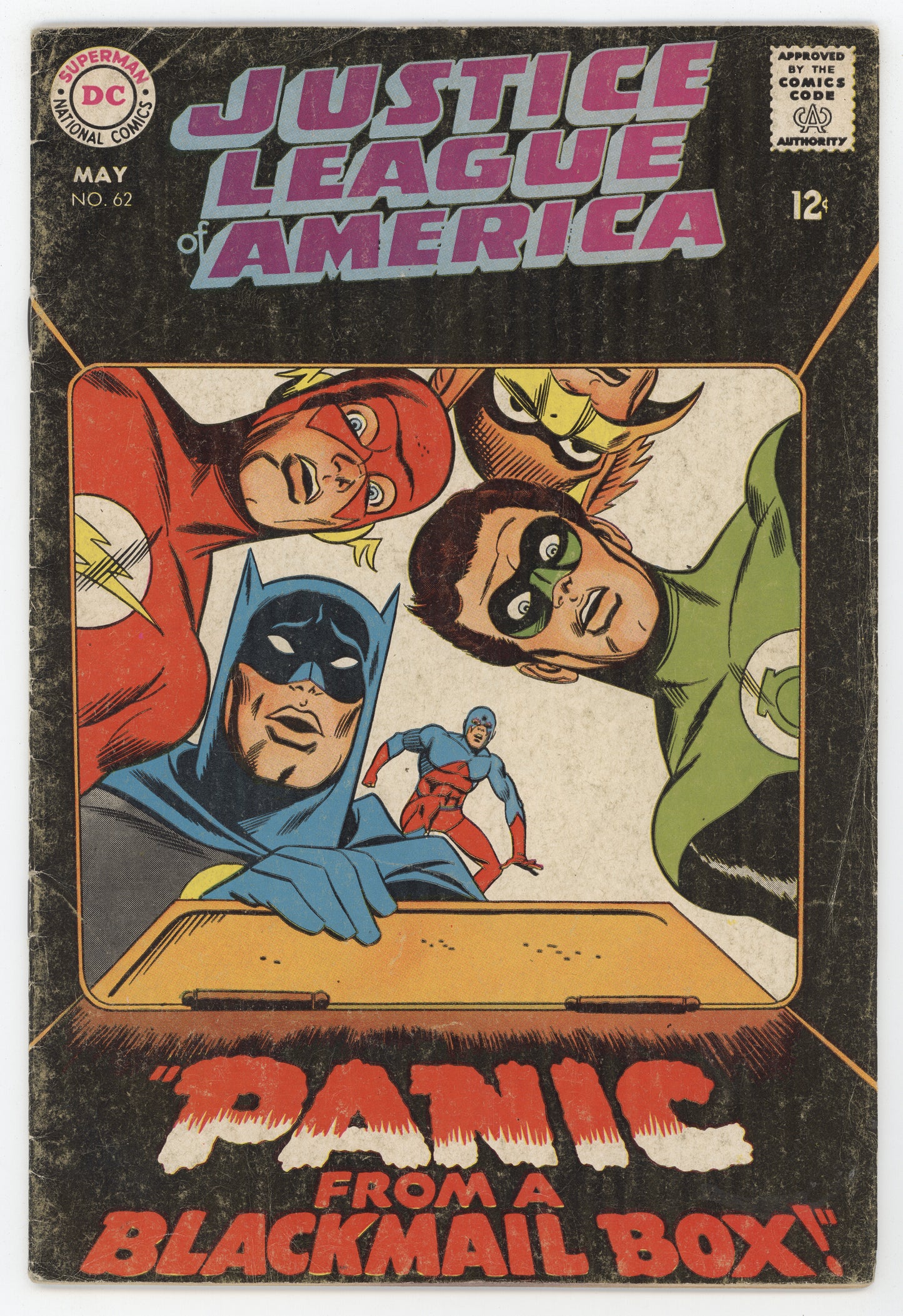 Justice League Of America 62 DC 1968 FN Batman Flash Green Lantern Atom Hawkman