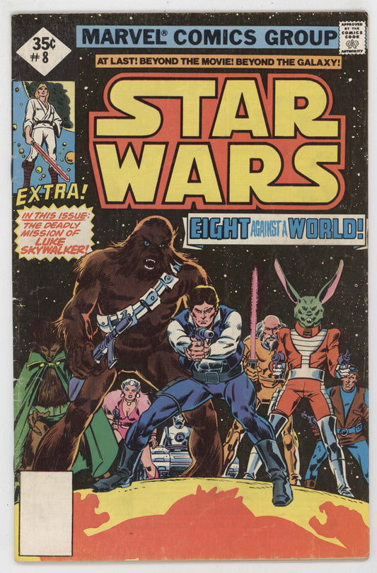 Star Wars 8 Marvel 1978 VG FN Whitman 1st Jaxxon Han Solo Chewbacca