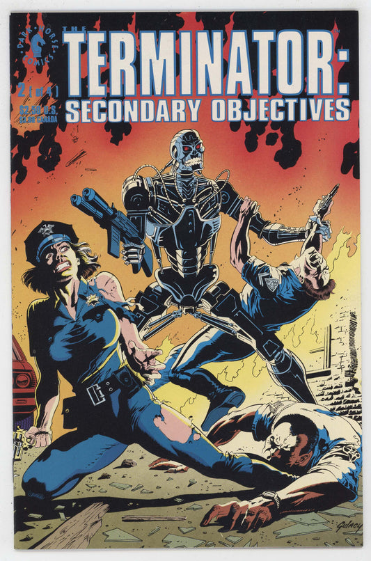 Terminator Secondary Objectives 2 Dark Horse 1991 NM Paul Gulacy Police GGA