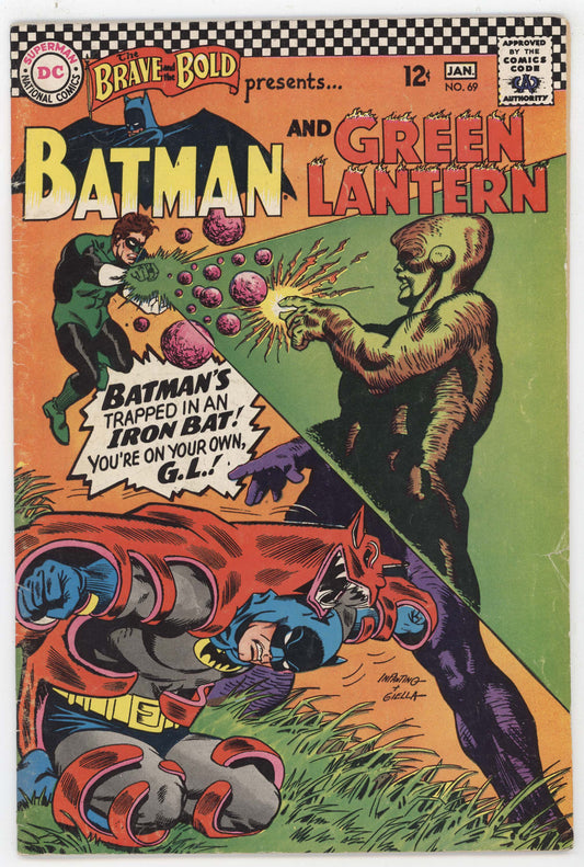 Brave And The Bold 69 DC 1966 VG FN Carmine Infantino Batman Green Lantern