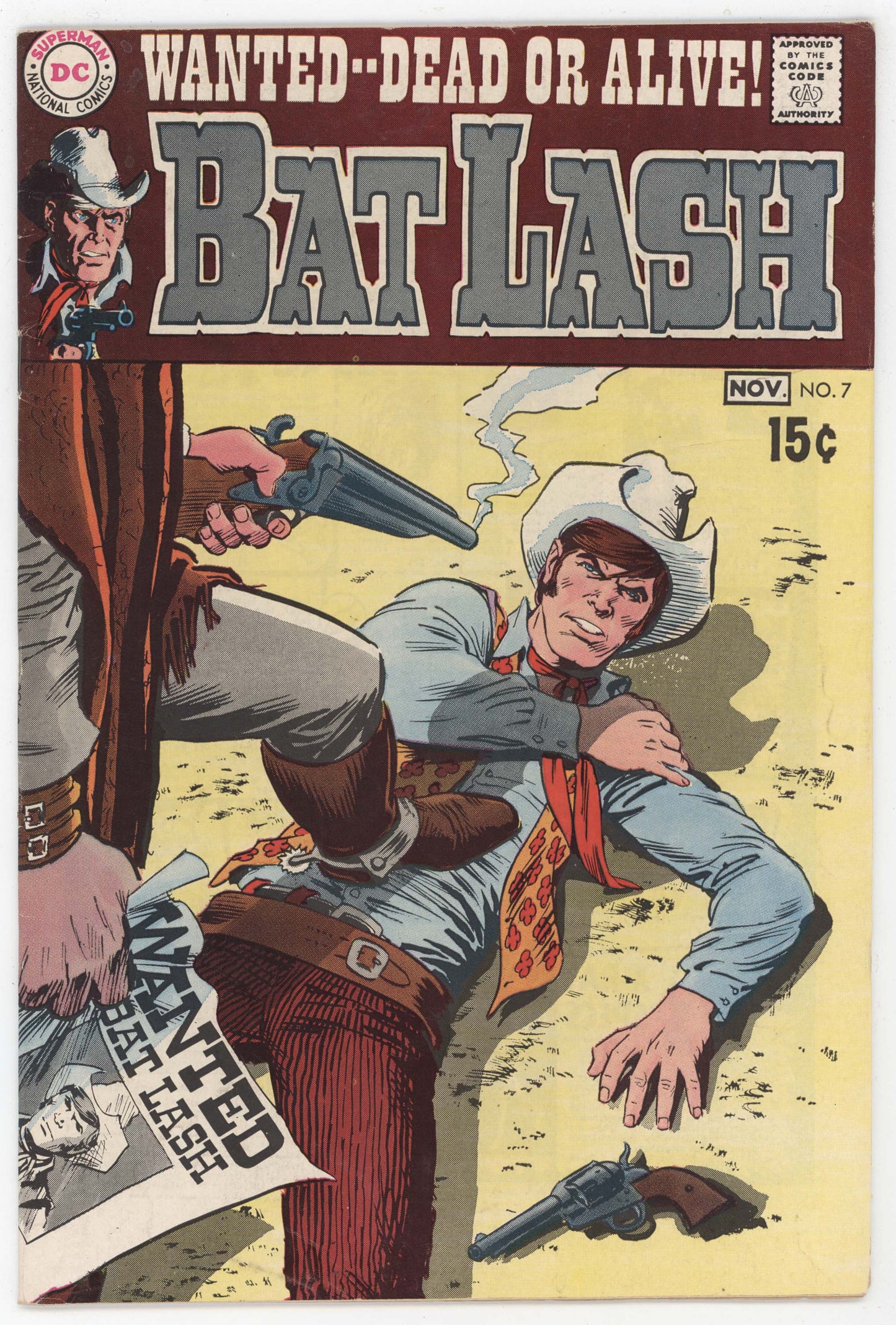 Bat Lash 7 DC 1969 FN Nick Cardy Wanted Poster Cowboy Western