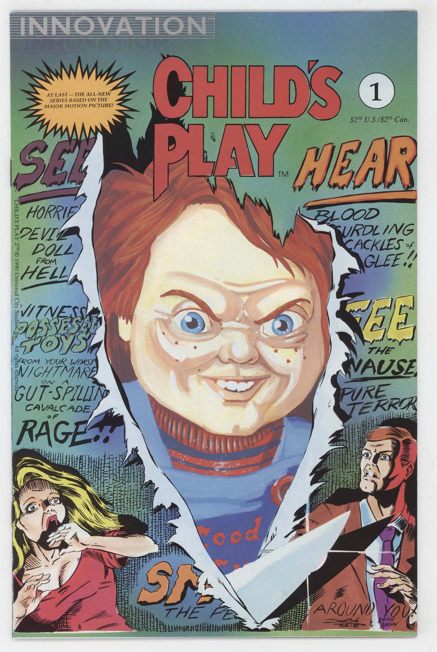 Child's Play 1 Innovation 1991 NM- 9.2 Chucky Doll Movie