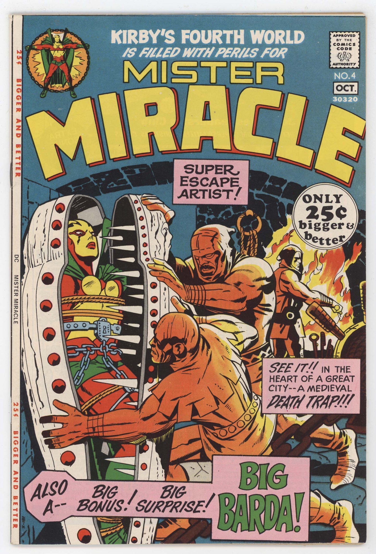 Mister Miracle 4 DC 1971 VF Jack Kirby 1st Big Barda Fourth World