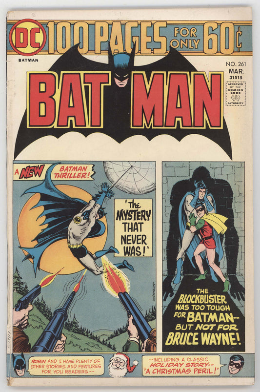 Batman 261 DC 1975 FN Nick Cardy Robin Santa Claus Christmas