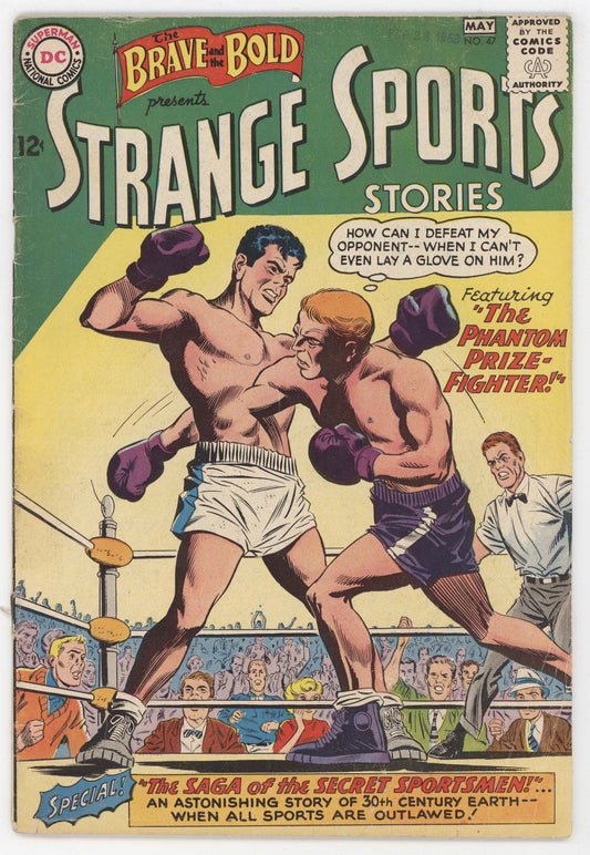 Brave And The Bold 47 DC 1963 GD VG Strange Sports Stories Boxing Ring Boxer