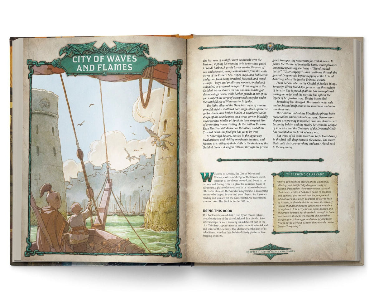 Dragonbane RPG: Arkand City of Waves and Flames