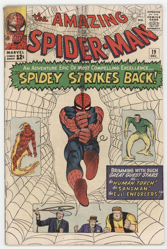 Amazing Spider-Man 19 Marvel 1964 GD VG Ned Leeds Sandman 1st Mac Gargan