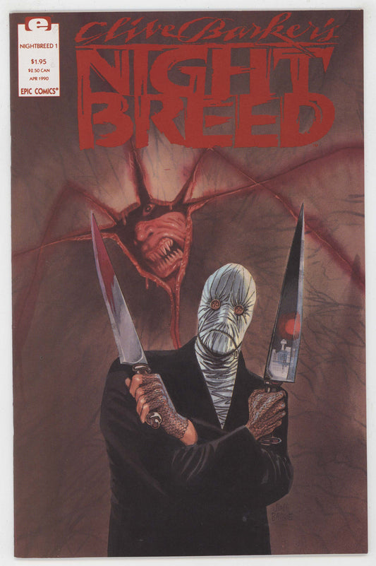 Nightbreed 1 Marvel Epic 1990 NM Clive Barker Horror Movie Dr Decker