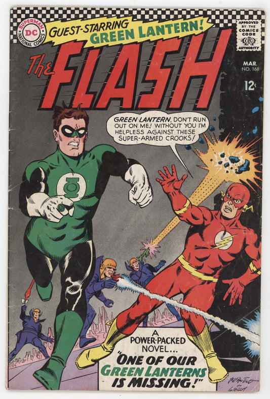 Flash 168 DC 1967 VG FN Carmine Infantino Green Lantern