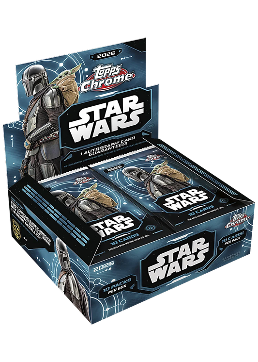 2026 Topps Chrome Star Wars Trading Cards Hobby Box (09/30/2026)