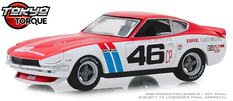 Greenlight 86334 1/43 Scale 1971 Datsun 240Z - #46 Brock Racing Enterprises