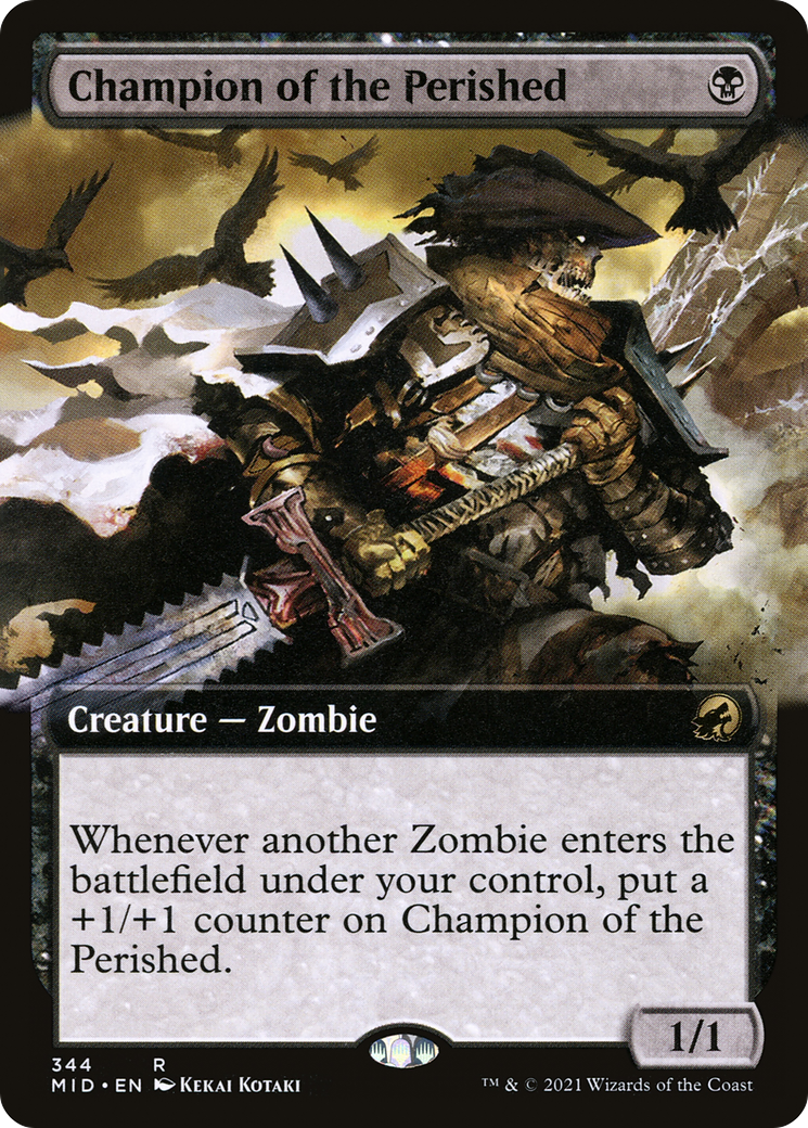 Champion of the Perished (MID-344) - Innistrad: Midnight Hunt: (Extended Art)