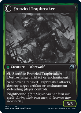Outland Liberator // Frenzied Trapbreaker (DBL-190) - Innistrad: Double Feature: (Double Faced Transform) Foil