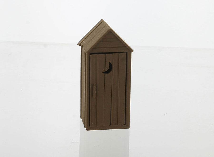 3D To Scale 43-142-WD 1/43 – Rustic Outhouse for Miniature Layouts