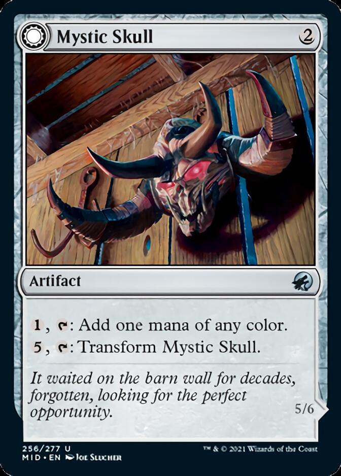 Mystic Skull // Mystic Monstrosity (MID-256) - Innistrad: Midnight Hunt: (Double Faced Transform) Foil