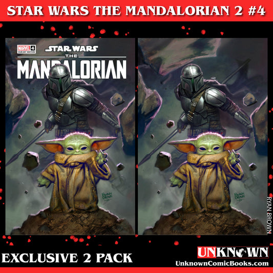 [2 Pack] Star Wars: The Mandalorian Season 2 #4 Unknown Comics Ryan Brown Exclusive Var (09/27/2023)