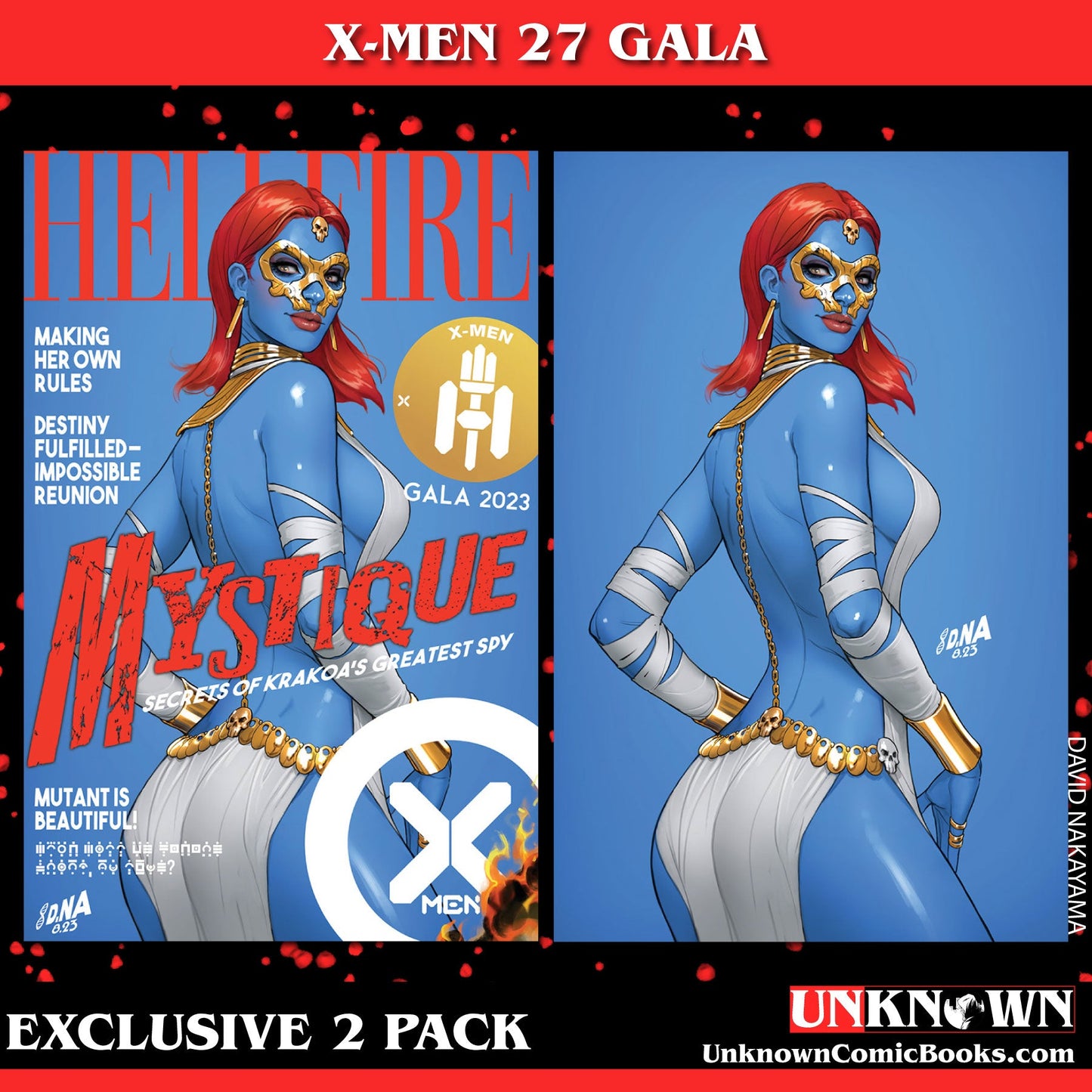 [2 Pack] X-Men #27 [Fall] Unknown Comics David Nakayama Hellfire Exclusive Var (10/04/2023)