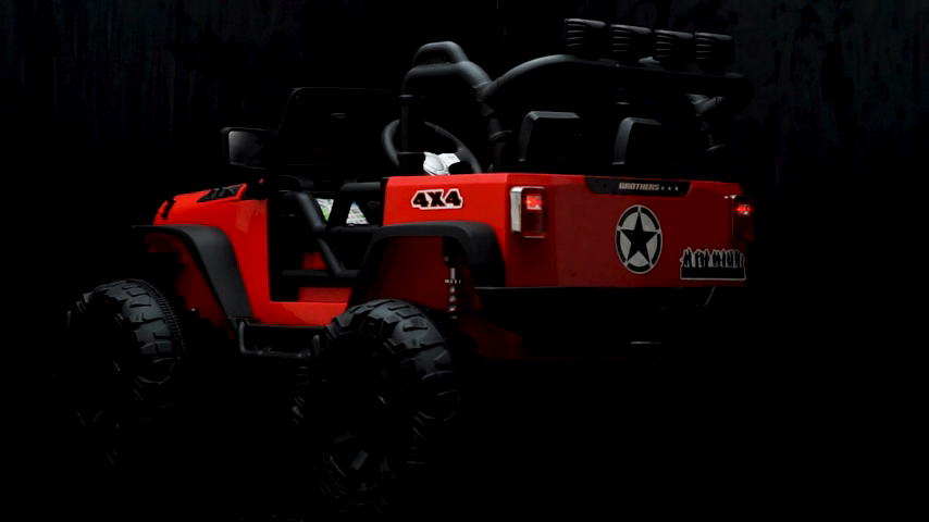 2-Seater 24V Electric Jeep for Kids with Remote Control, 3 Speeds, and LED Lights