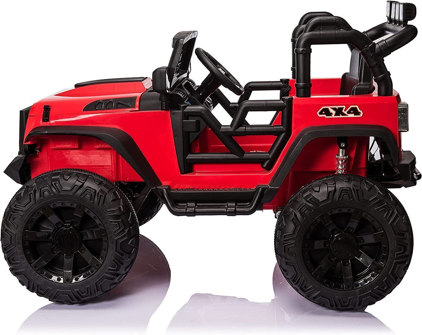 2-Seater 24V Electric Jeep for Kids with Remote Control, 3 Speeds, and LED Lights