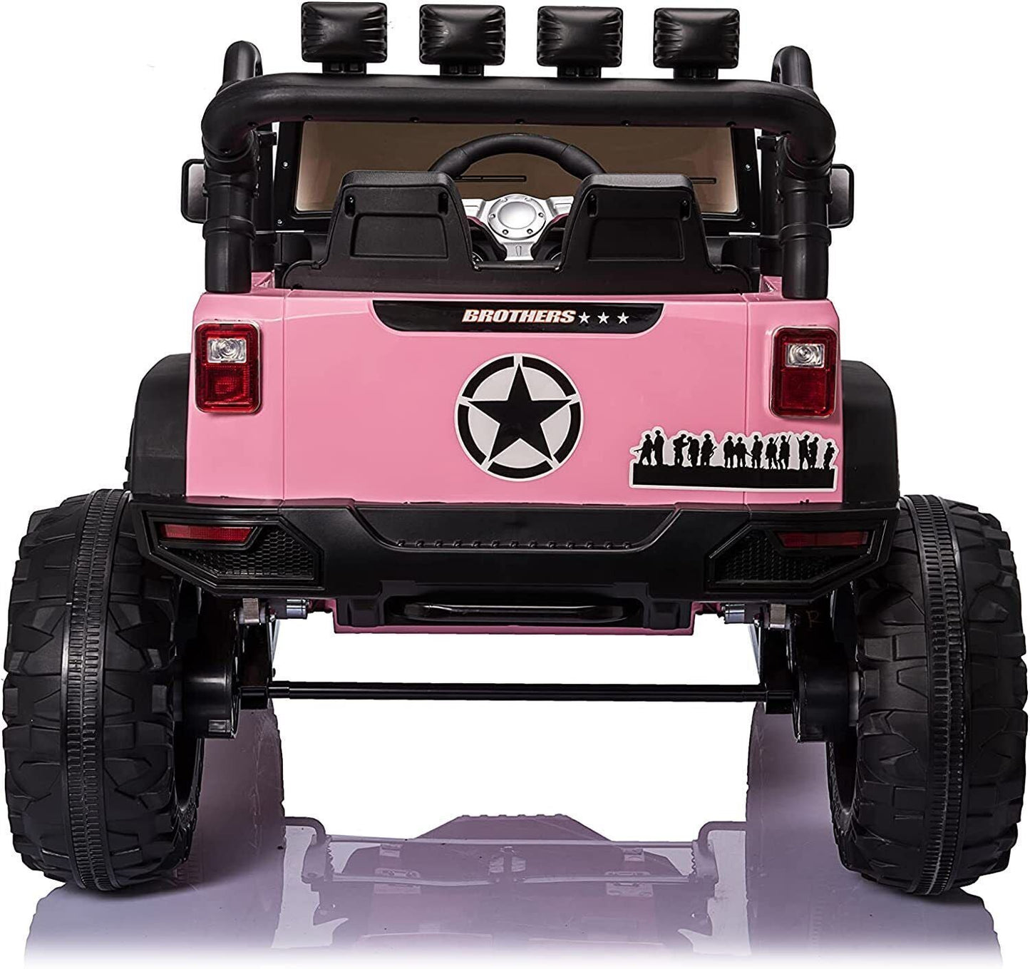 Electric 24V Kids Ride on Truck Car Jeep with MP3, LED Lights, and Remote Control - 2 Seats