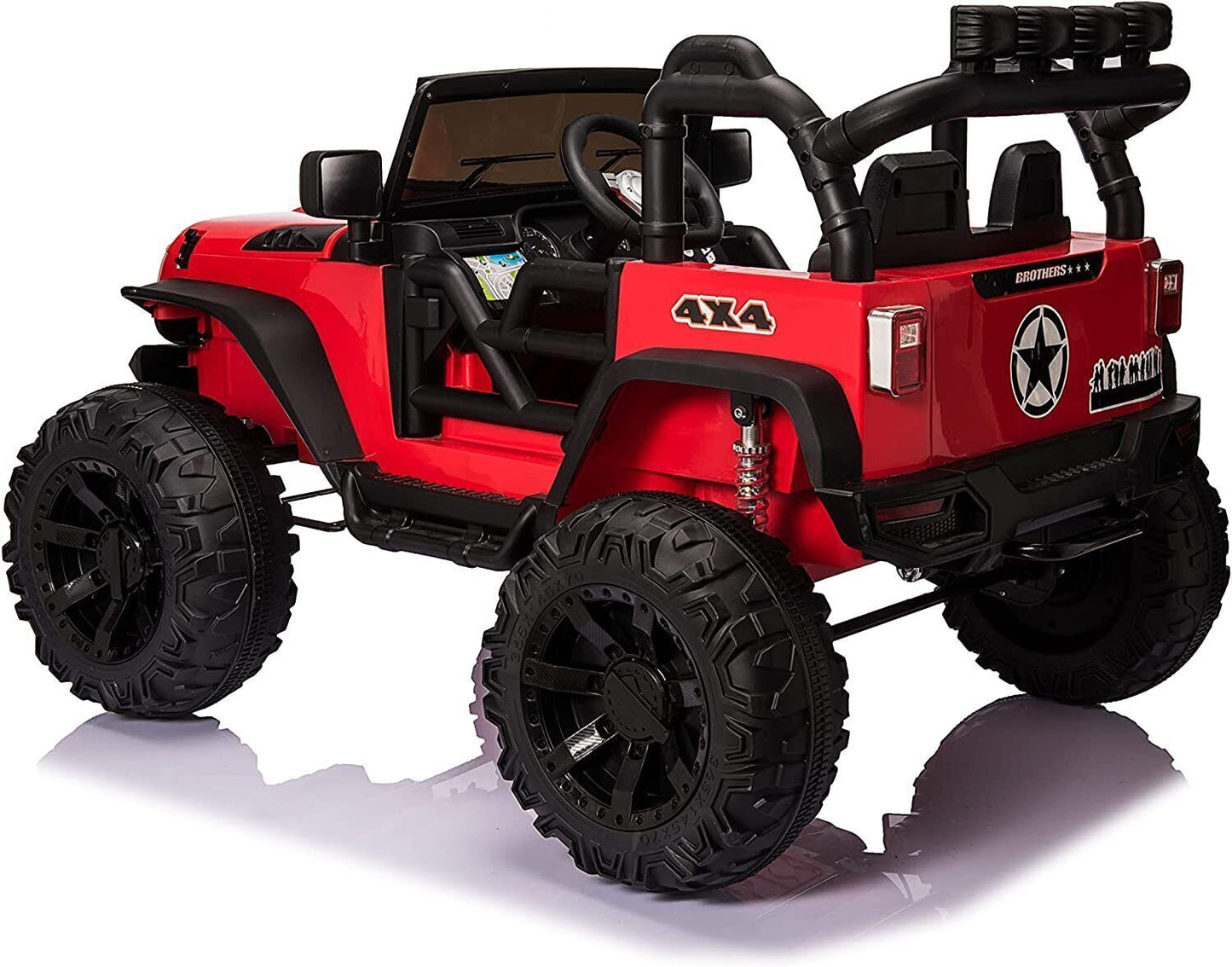 Electric 24V Kids Ride on Truck Car Jeep with MP3, LED Lights, and Remote Control - 2 Seats