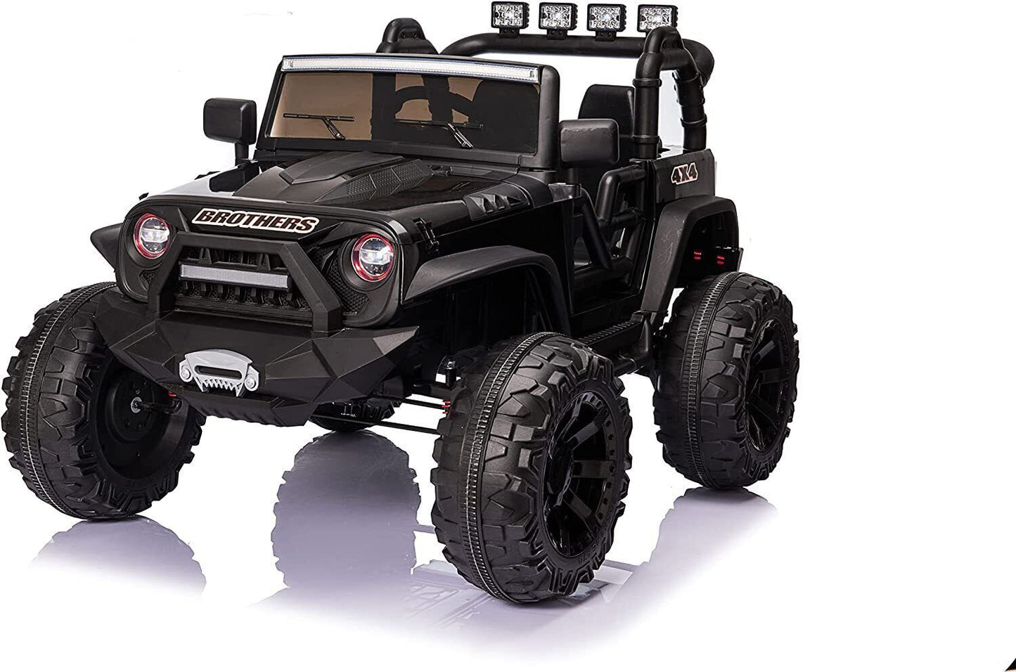 Electric 24V Kids Ride on Truck Car Jeep with MP3, LED Lights, and Remote Control - 2 Seats