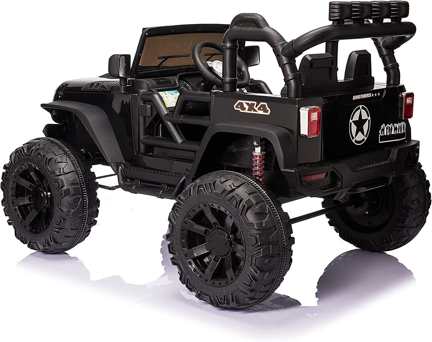 Electric 24V Kids Ride on Truck Car Jeep with MP3, LED Lights, and Remote Control - 2 Seats